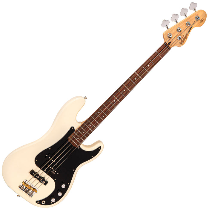 Vintage V42 ReIssued Bass Guitar ~ Vintage White - Westmount Music