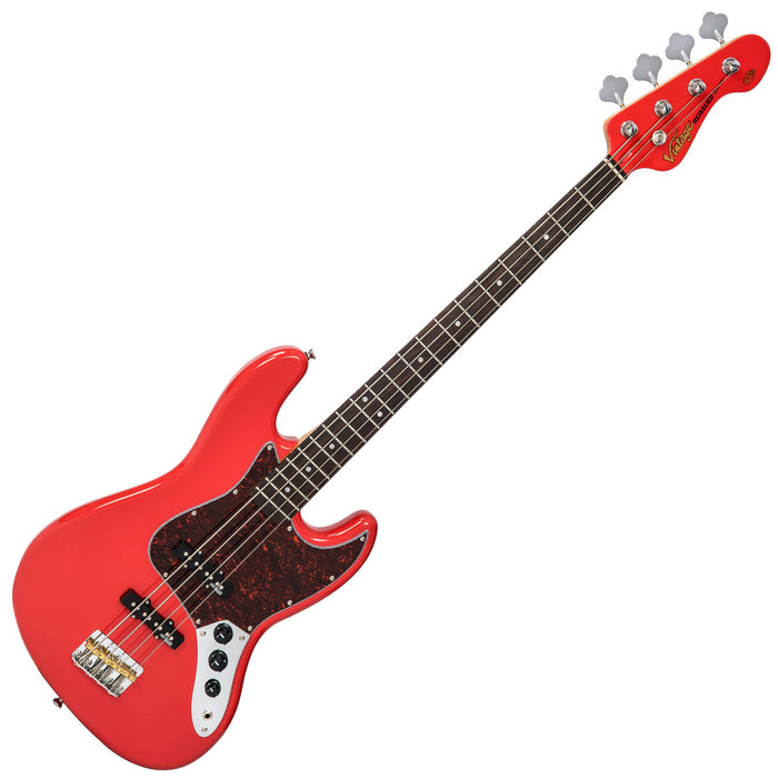 Vintage VJ74 ReIssued Bass ~ Firenza Red - Westmount Music