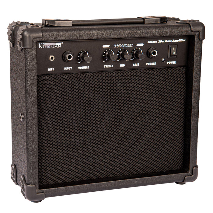 Encore Blaster E40 Bass Guitar Pack ~ Vintage White
