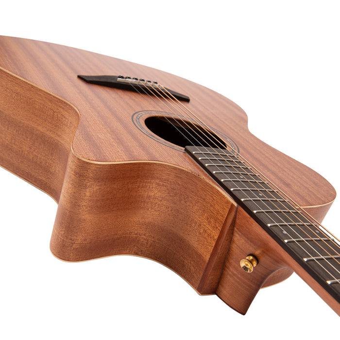 Vintage Mahogany Series 'Grand Auditorium' Cut-Away Electro-Acoustic Guitar ~ Satin Mahogany - Westmount Music